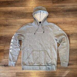 Oakley Hoodie Sweatshirt, Light Gray Boys